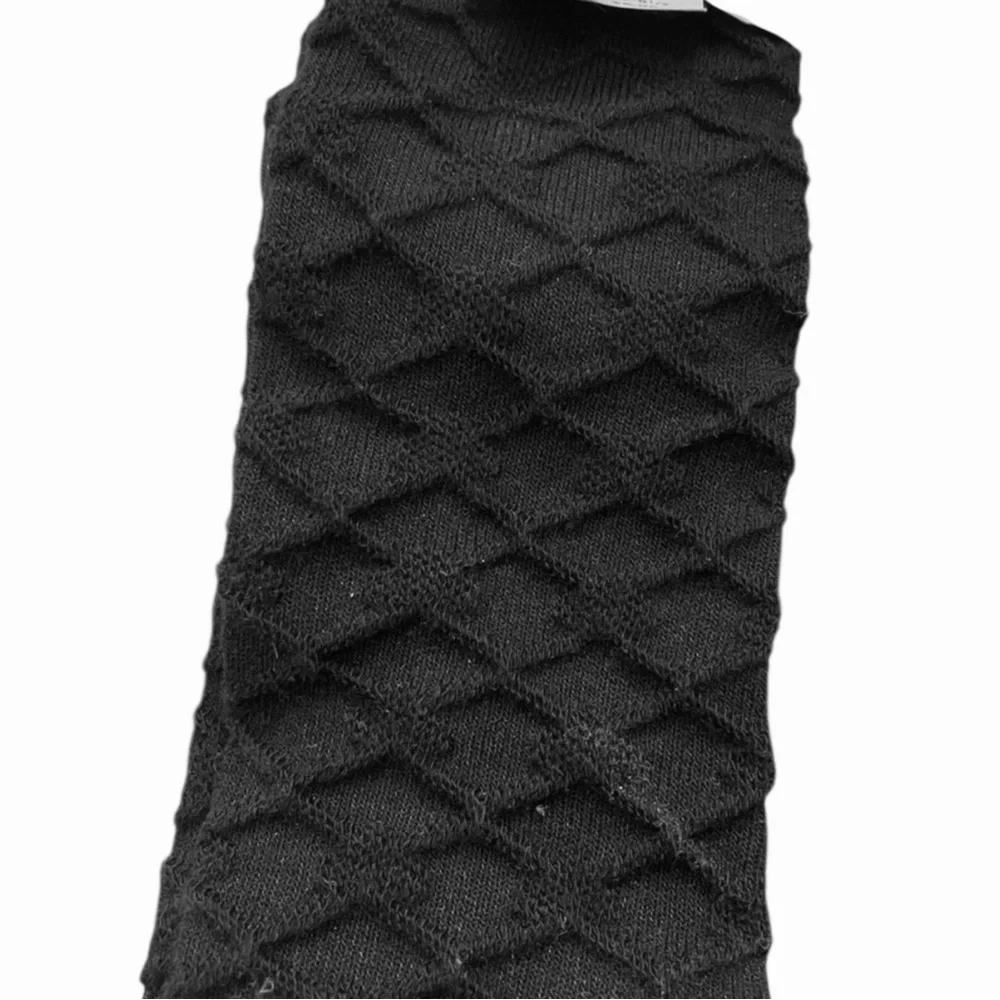 4/$25 Trimfit Black Textured Knee High Socks Girls Size 8-9.5 New With Tags